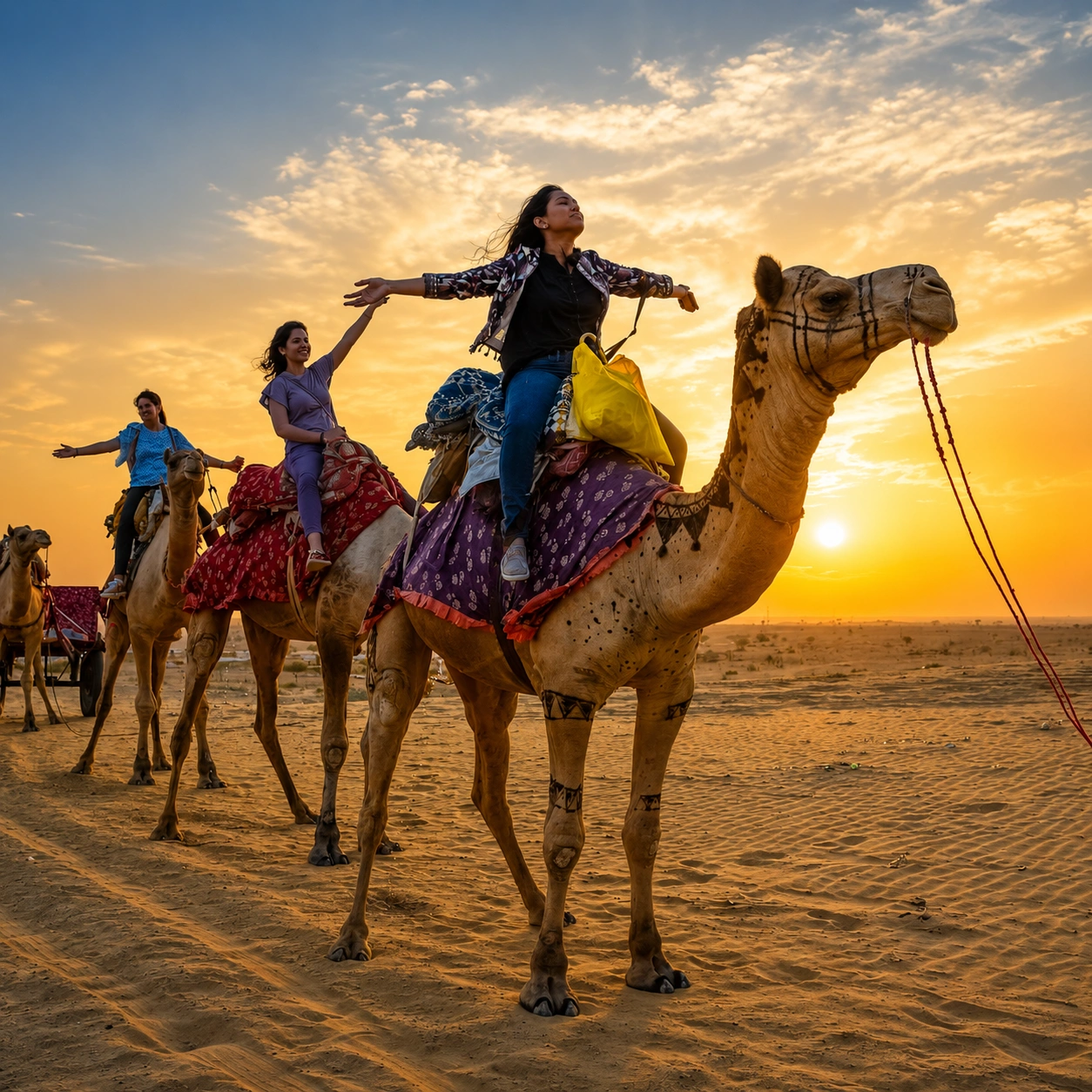 Camel Safari experience in Jaisalmer